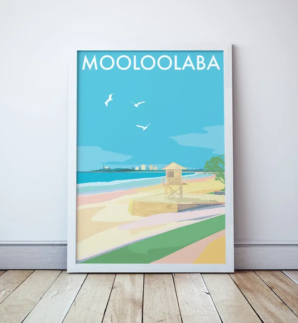 Mooloolaba Sunshine Coast Travel Poster