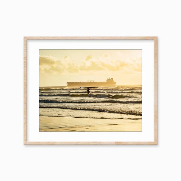 Surfer Print Art Print, Beach Decor For Guys
