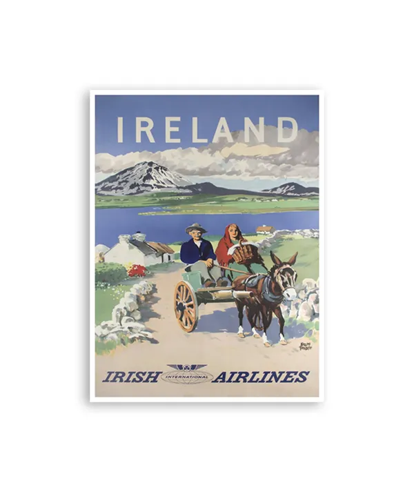 Ireland Travel Poster, Irish Wall Art Print