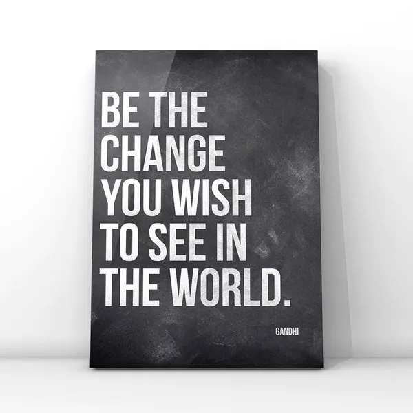 Gandhi Quote Art Print, Typography Wall Art