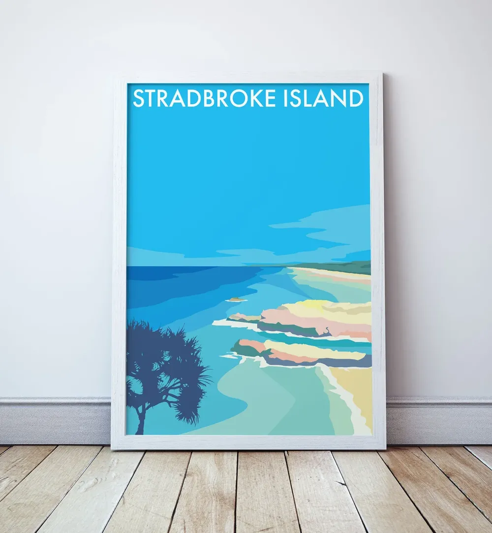 Stradbroke Island Travel Poster