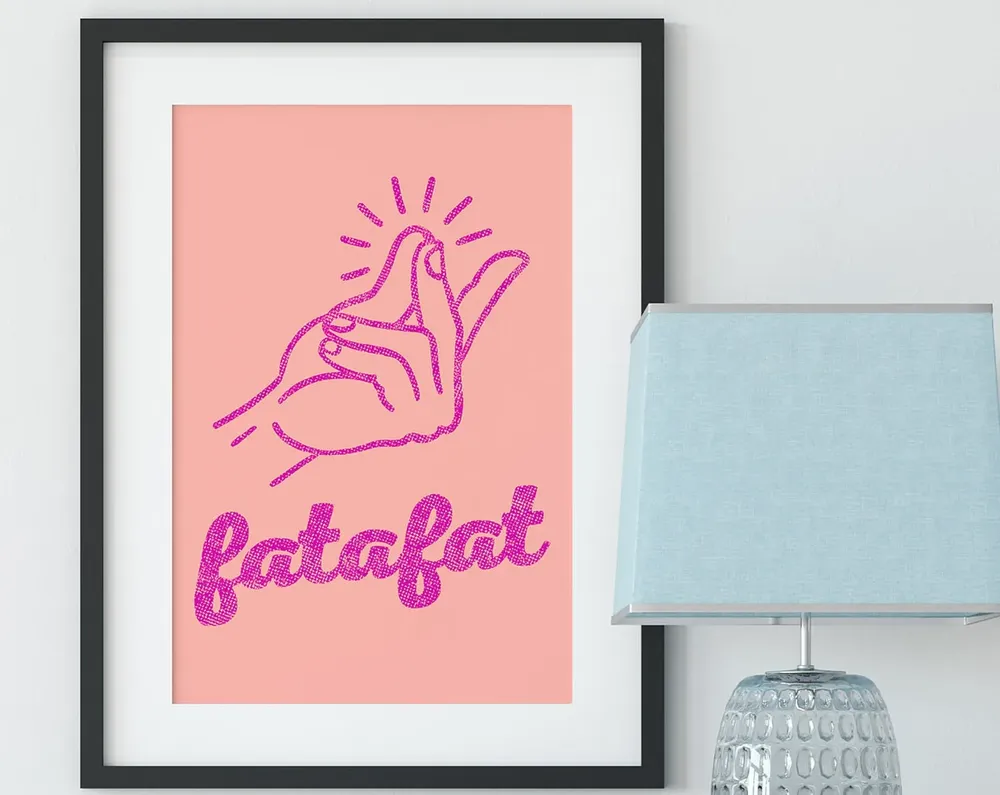 Indian Desi Fatafat Art Print