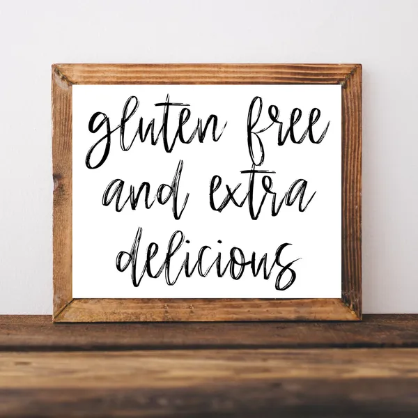 Gluten Free Wedding Reception Food Table Print