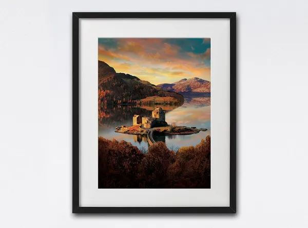 Eilean Donan Castle Art Print, Scottish Highlands