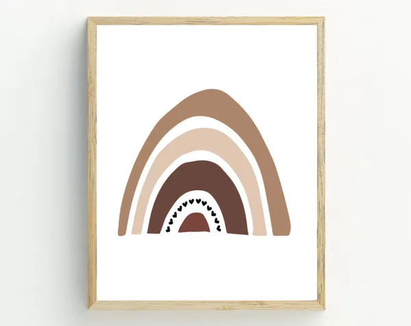 Rainbow Diversity Equality Inclusive Poster, Art Print