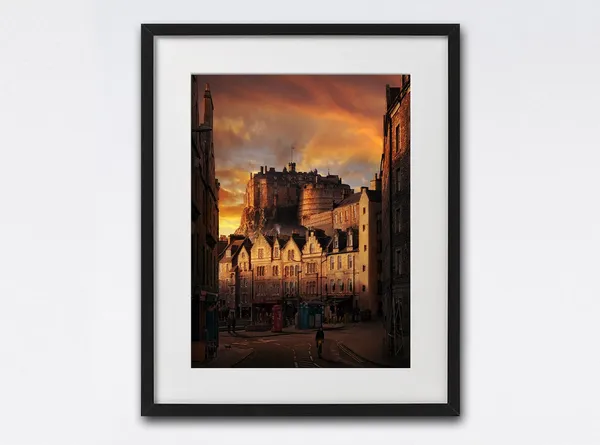 Edinburgh Castle Scottish Photography Art Print