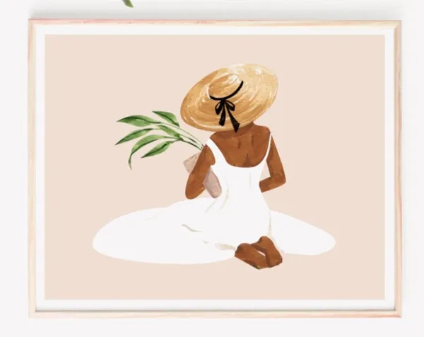 Little Gardener II Art Print, Botanical Illustration