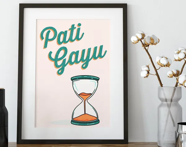 Indian Desi Poster Print, Pati Gayu