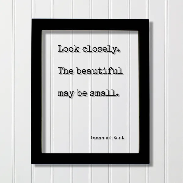 Immanuel Kant Quote Art Print, Floating Typography