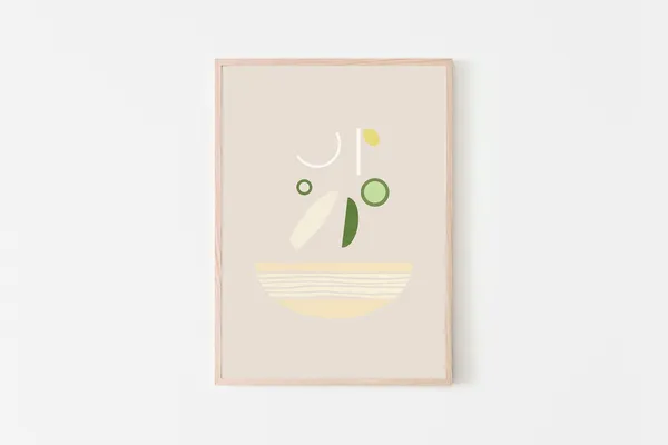 Pho Ga Vietnamese Chicken Soup Art Print, Asian Modern