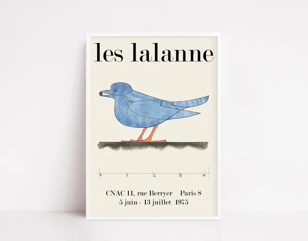 Les Lalanne Bird Exhibition Poster Art Print