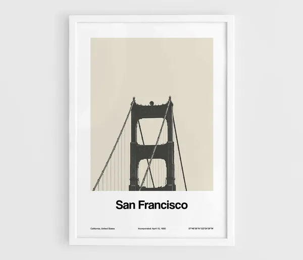 San Francisco Golden Gate Bridge Travel Poster