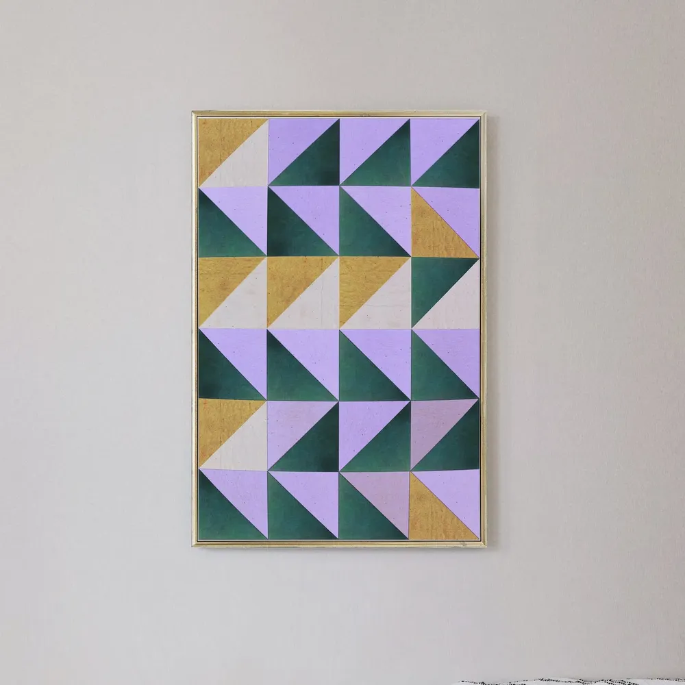 Mid Century Modern Geometric Poster, Abstract Art