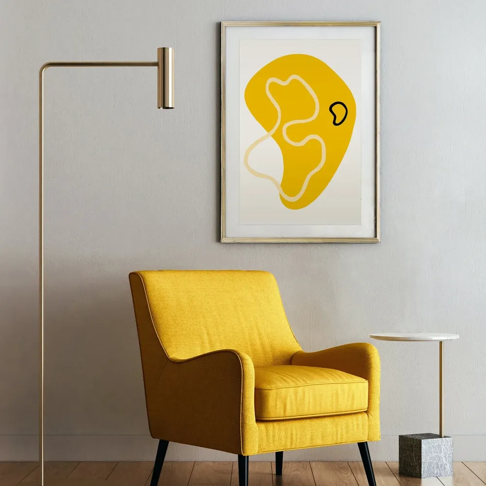 Mid Century Modern Abstract Shapes Poster Print - Image 2