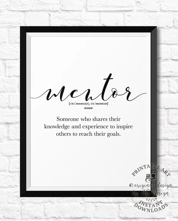 Mentor Christmas Thank-You Gift Poster Print