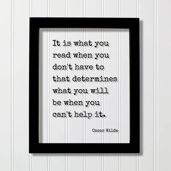 Oscar Wilde Quote Typography Art Print