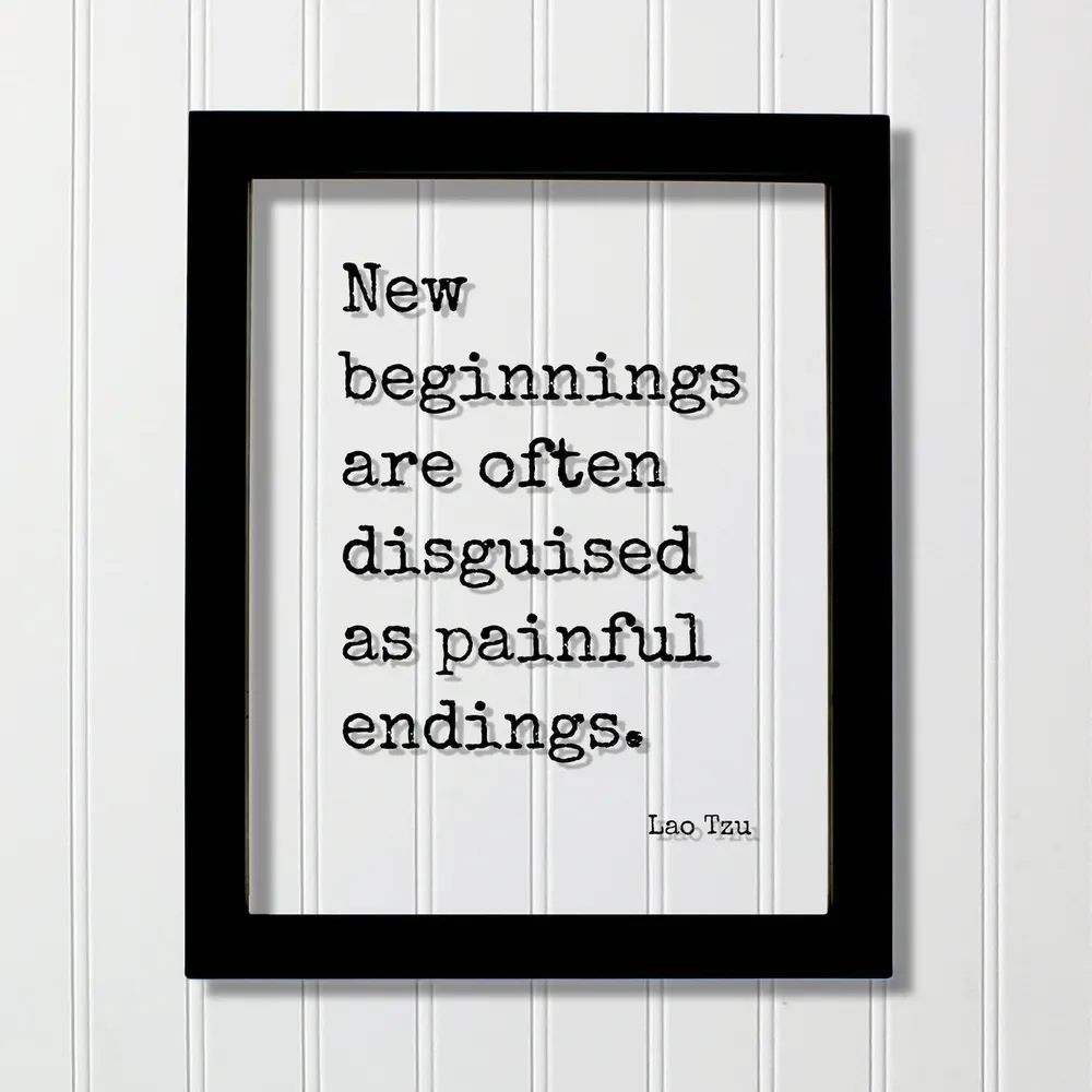 Lao Tzu Quote Art Print, New Beginnings