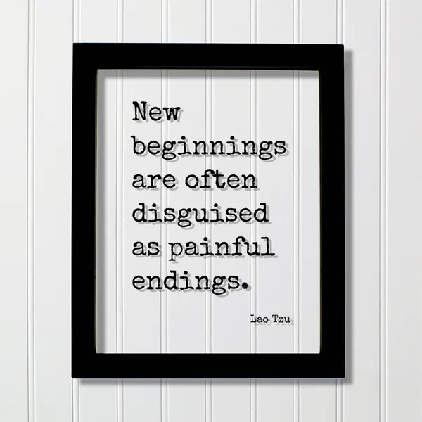 Lao Tzu Quote Art Print, New Beginnings
