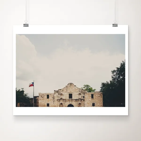 The Alamo, San Antonio Texas Architecture Art Print