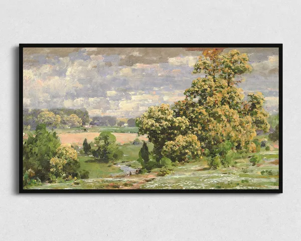 Spring Landscape - Vintage Art