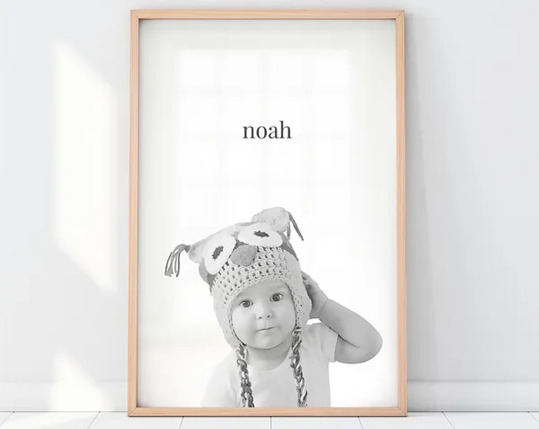Custom Child Portrait From Photo, Personalized Art Print