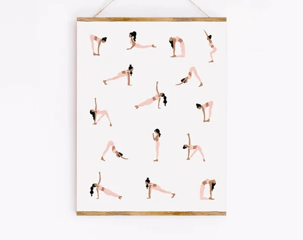 Yoga Ladies Art Print, Sabina Fenn Illustration