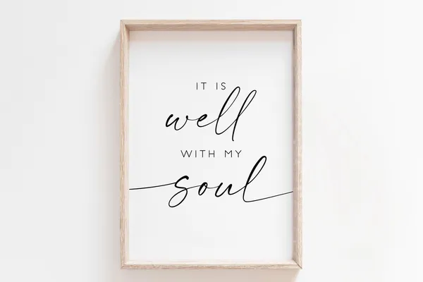 It Is Well With My Soul Scripture Art Print