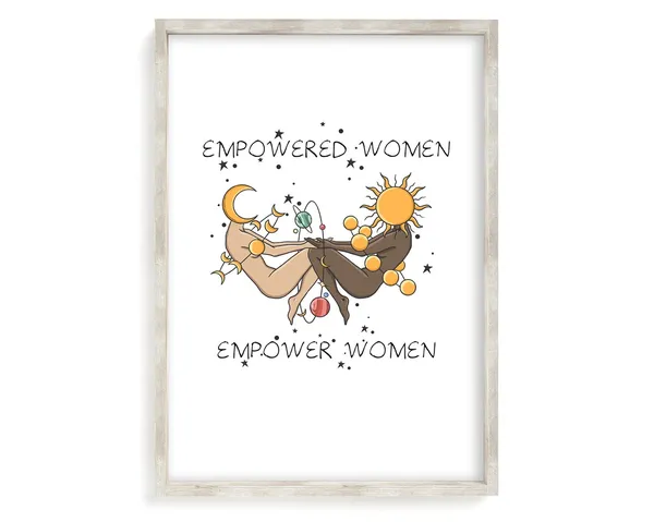 Empower Women Celestial Girl Power Art Print