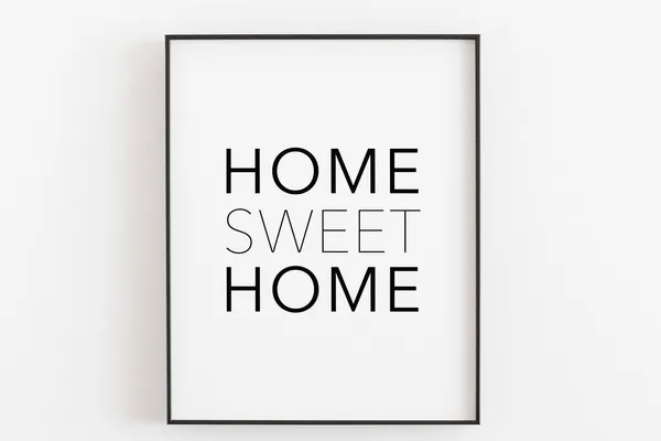 Home Sweet Home Farmhouse Sign Art Print
