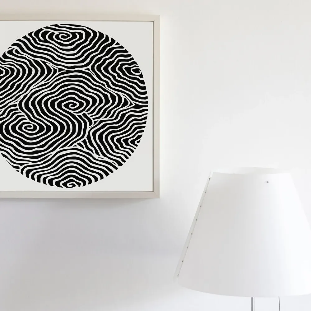 Circle Print Abstract Art Print - Image 2