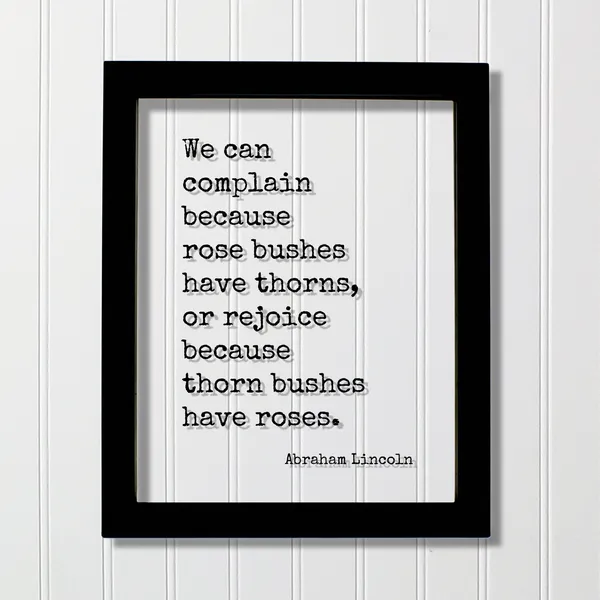 Abraham Lincoln Quote Art Print, Botanical Saying