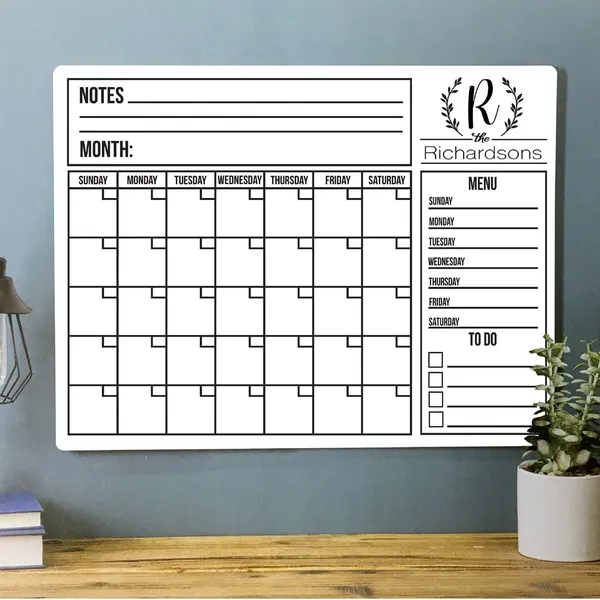 Customizable Whiteboard Calendar, Mother's Day Gift
