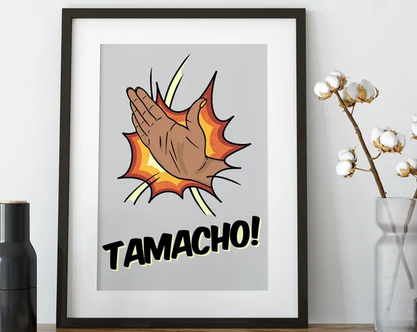 Indian Desi Tamacho Art Print