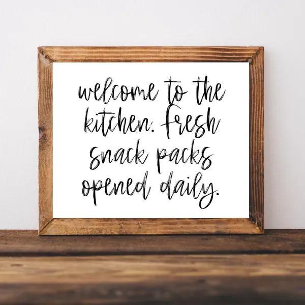 Funny Homeschool Kitchen Wall Art Print