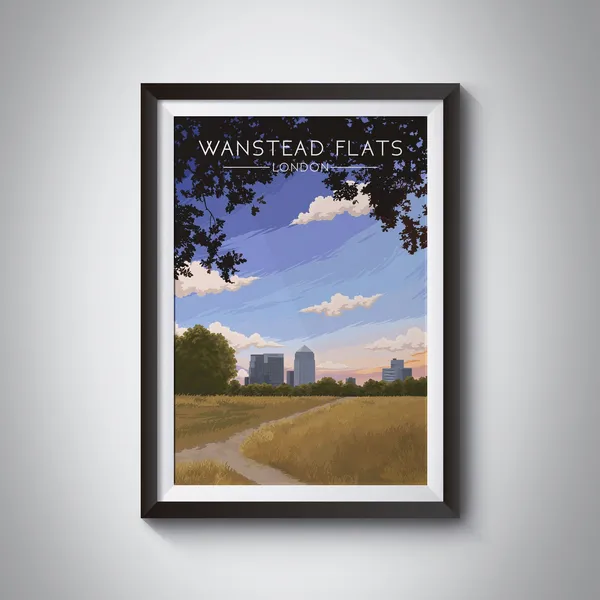 Wanstead Flats London Parks Travel Poster Print