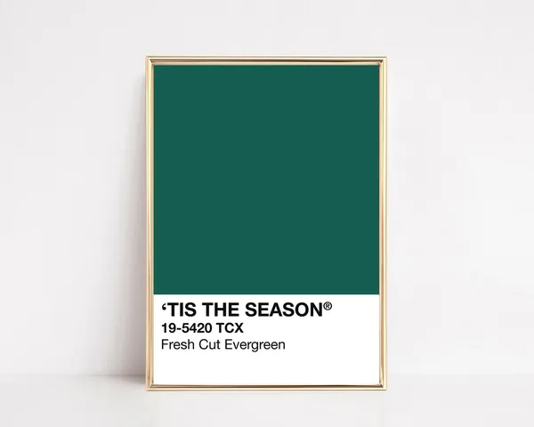 Fresh Cut Evergreen Modern Holiday Art Print