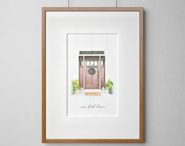Custom House Portrait - Watercolor