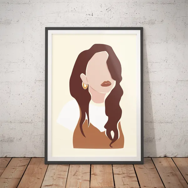 Inspirational Female No. 5 Black Woman Art Print