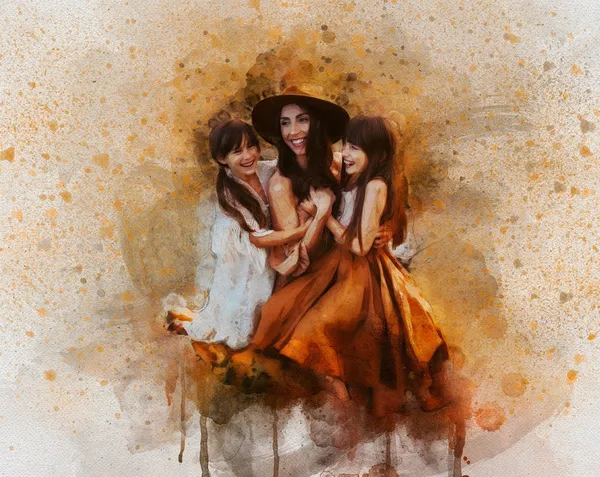 Personalized Christmas Family Art Print, Living Room