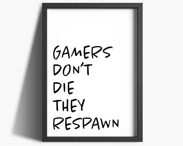 Gaming Room Decor Art Print, Christmas Gift for Gamer
