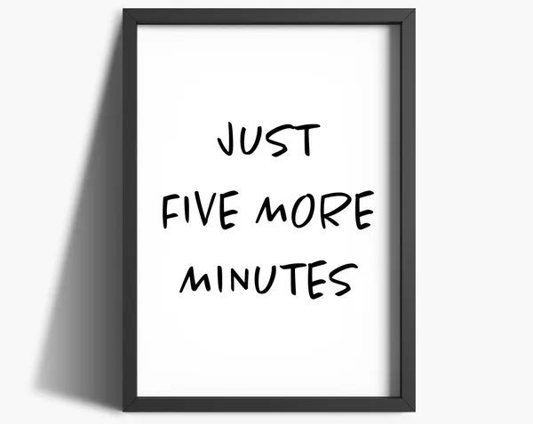 Five More Minutes Gaming Art Print, Teen Room Decor