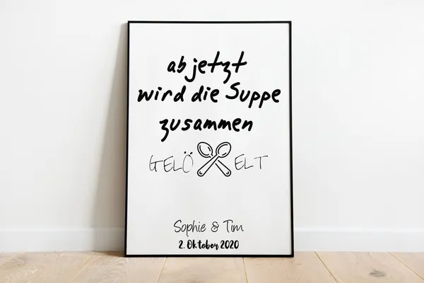 From Now On The Soup Will Be Spooned Together Poster