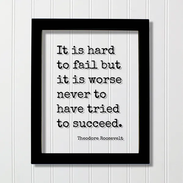 Theodore Roosevelt Quote Poster, Leadership Motivation
