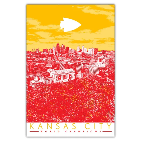 Kansas City World Champs Red Sea Travel Poster