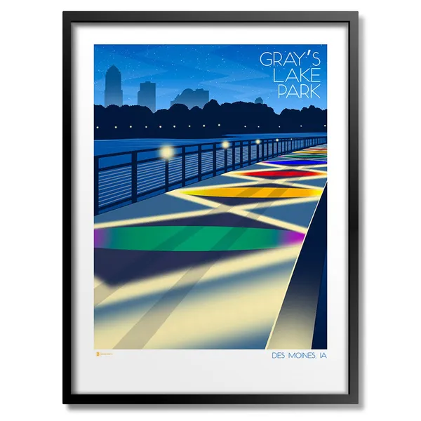 Grays Lake Art Print, Nature Landscape