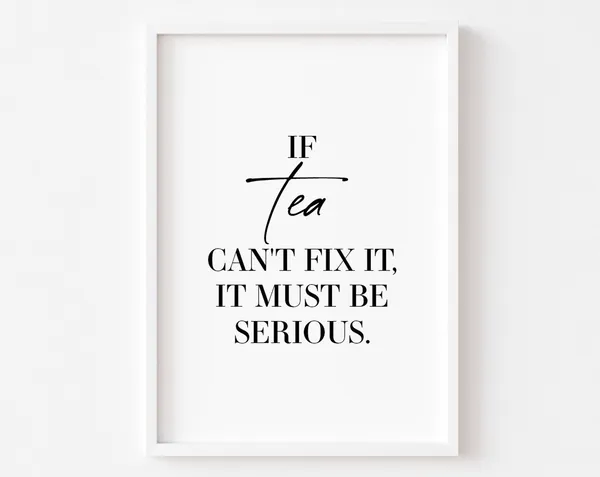 Kitchen Tea Food Wall Art Print