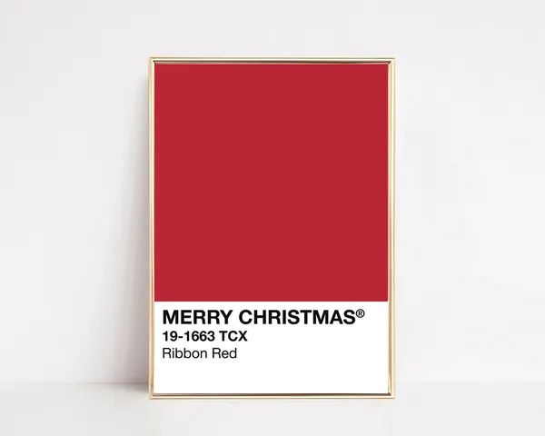 Christmas Print, Modern Holiday Decorations