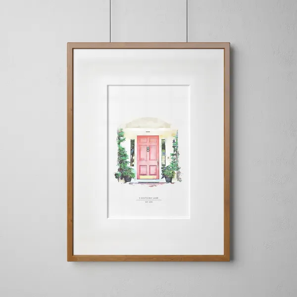Custom House Portrait - Watercolor
