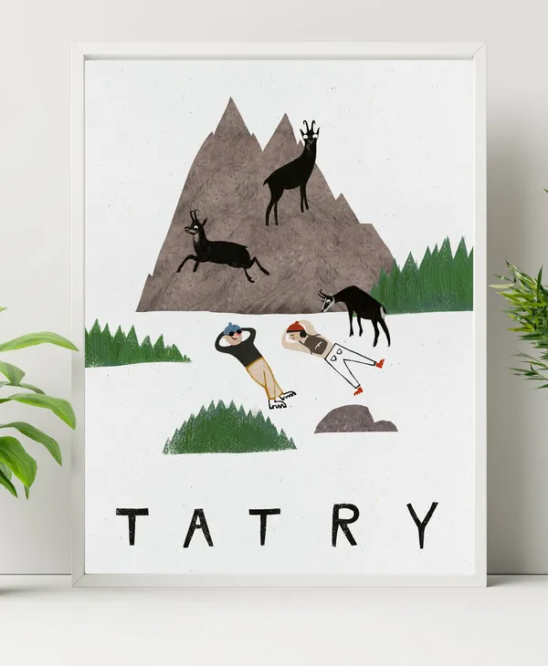 Tatra Mountains Zakopane Poland Travel Poster Print