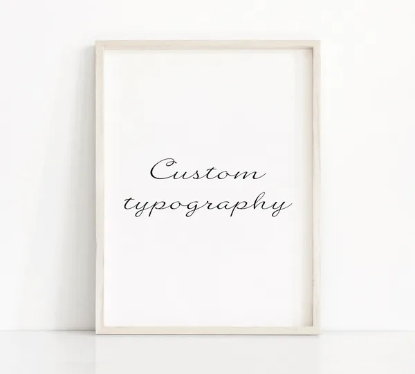 Custom Order Personalized Quote Typography Poster